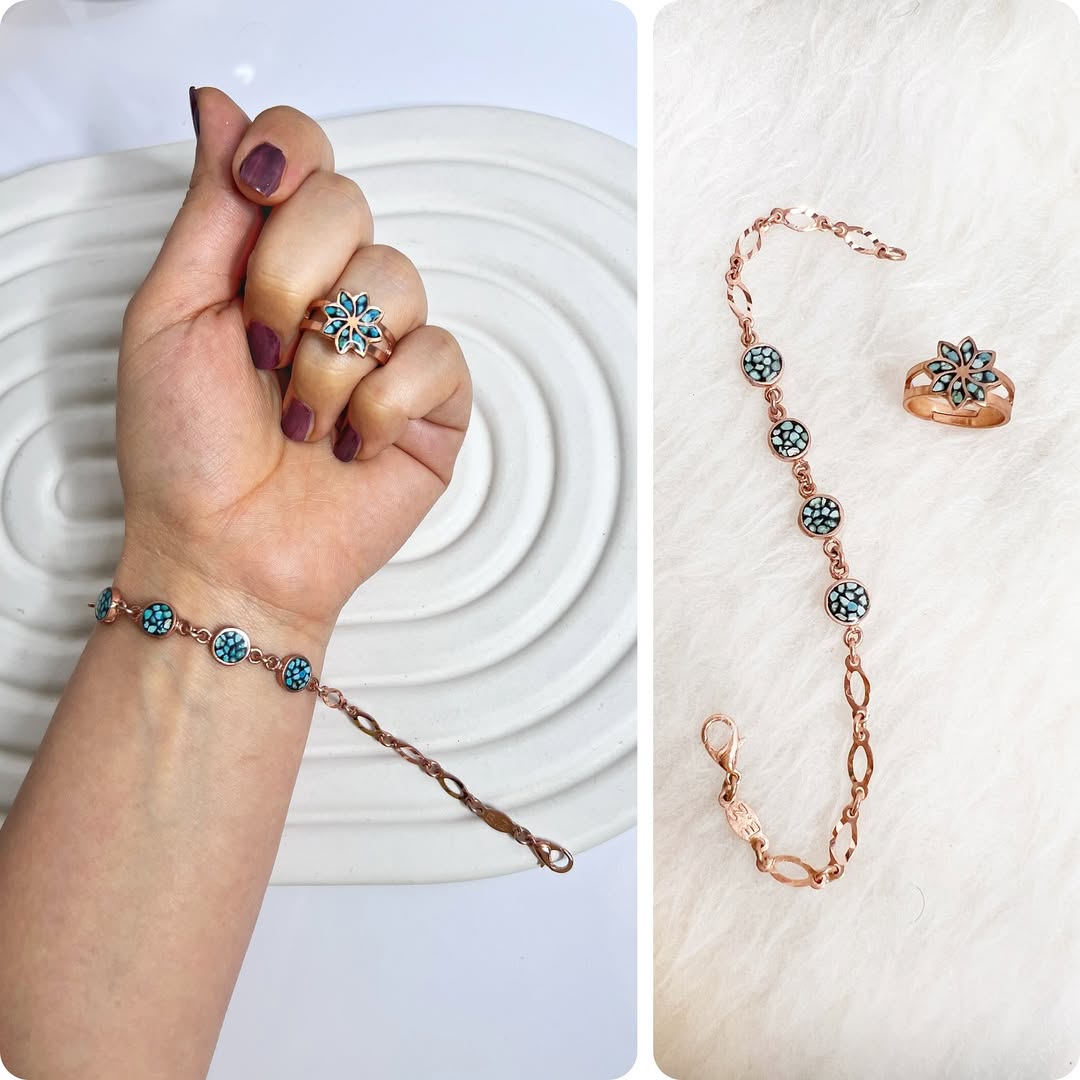 دستبند فیروزکوبی کد 1136